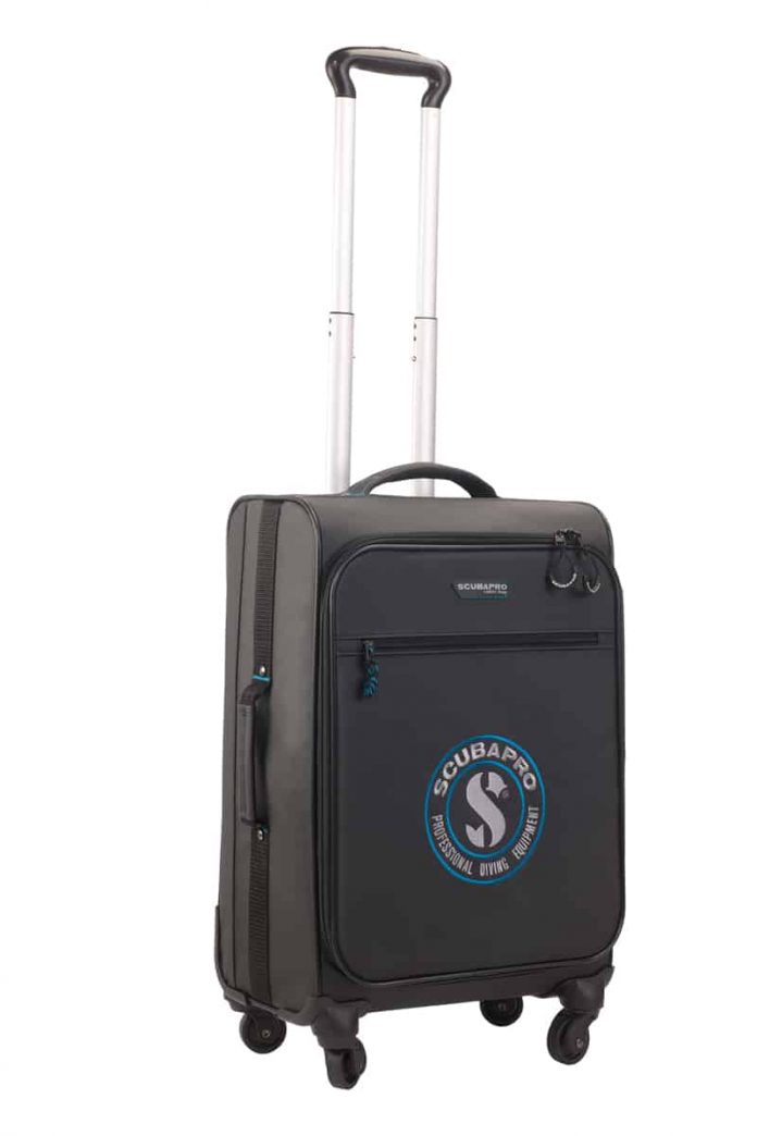 scubapro carvan black color traveling trolley bag for scuba lovers