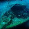 Port and Bow side of an Underwater Shipwreck