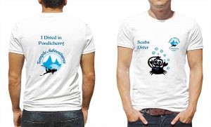 t-shirt for scuba diver, temple adventures
