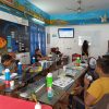 Master Scuba Diver Trainer teaching and enjoying moments with the team at pool side