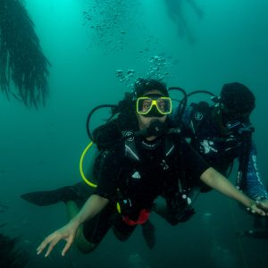 Adaptive diver training with temple adventures at Pondicherry