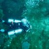 scuba expert doing scuba diving and clicking the underwater photos in Pondicherry PADI Tec50