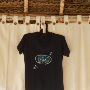Tshirt fir scuba lover, black color