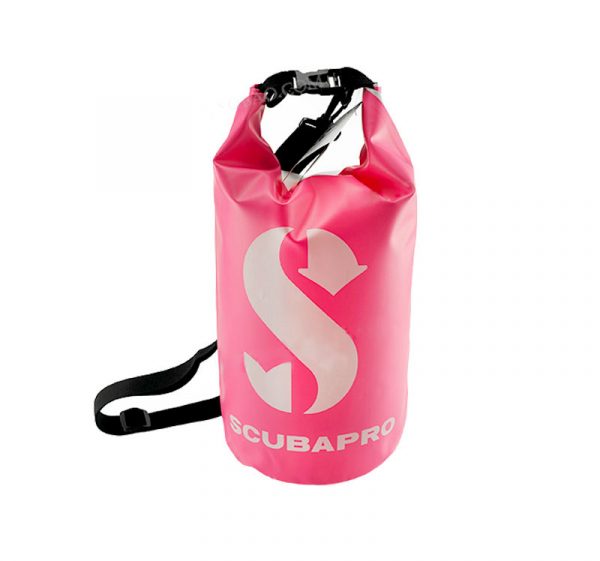 Dry Bag w shoulder strap pink color - Small (20.5cm x 47cm) 15L
