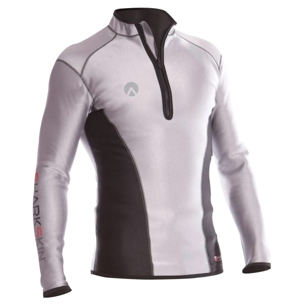 CHILLPROOF L/S CHEST ZIP MENS SILVER - Wetsuits - Scuba Diving Equipment