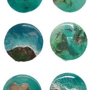 Ocean Art Resin Fridge Magnet - 3 inch